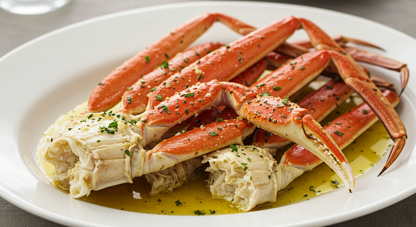 Baked Crab Legs in Butter Sauce - secondary view